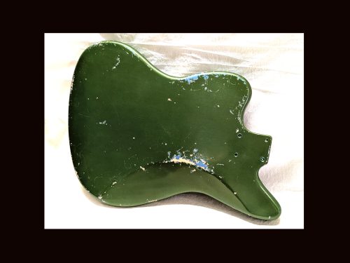 Jag-Style Body / Pine / 3 lbs. 2 oz. / Nitrocellulose "Cadillac Green Over LPB"/ Hvy. Relic (#GIN-3440) - Image 8