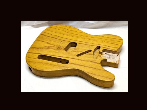 T-Style Body / 1 PC Swamp Ash / 4 lbs. 7 oz. / Nitrocellulose 'Vintage Amber' /Very Light Relic (#GIN-3442) - Image 3