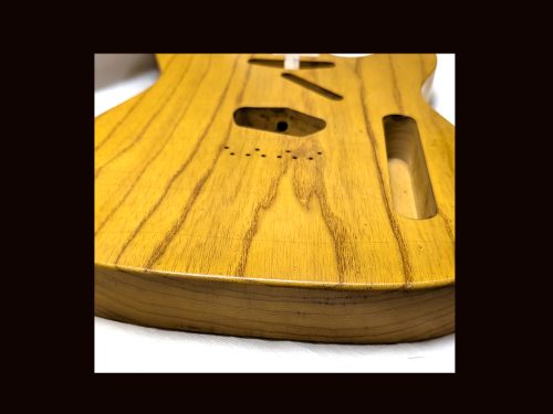 T-Style Body / 1 PC Swamp Ash / 4 lbs. 7 oz. / Nitrocellulose 'Vintage Amber' /Very Light Relic (#GIN-3442) - Image 6