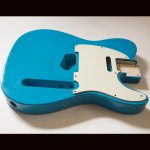 T-Style Body / 1 Piece Light Swamp Ash / 3 lbs. 14 oz. / Nitrocellulose 'Toas Turquoise' / Closet Clean Relic - Oversized neck pocket (#GIN-3434)