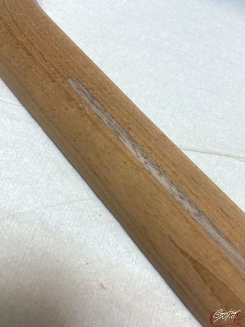 S-Style Replacement Neck / 1 pc. Roasted Lite Bird's Eye Maple / Chunky C (#GIN-3444) - Image 8