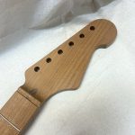 S-Style Replacement Neck / 1 pc. Roasted Lite Bird's Eye Maple / Chunky C (#GIN-3444)