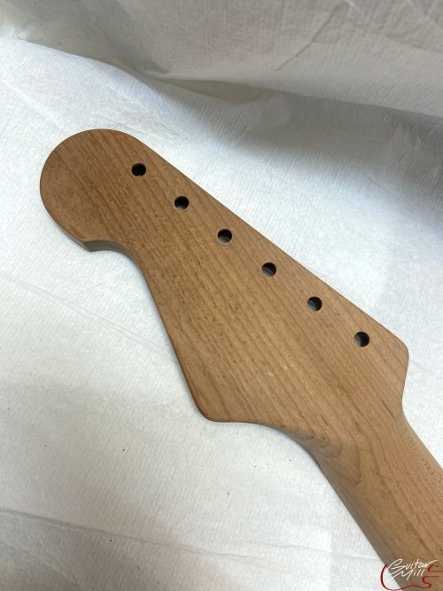 S-Style Replacement Neck / 1 pc. Roasted Lite Bird's Eye Maple / Chunky C (#GIN-3444) - Image 7