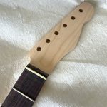 T-Style Replacement Neck / 2 pc. Maple & Indian Rosewood / Chunky C / Compound Radius / Bone Nut (#GIN-3465)