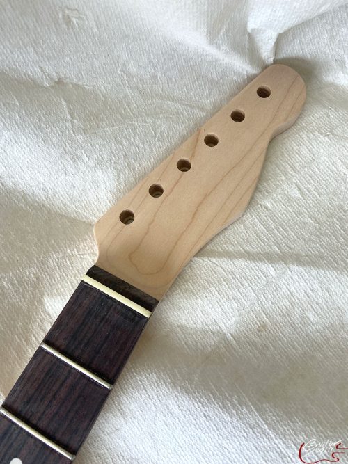 T-Style Replacement Neck / 2 pc. Maple & Indian Rosewood / Chunky C / Compound Radius / Bone Nut (#GIN-3465)