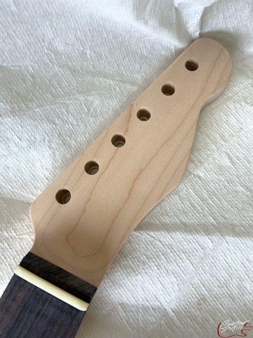T-Style Replacement Neck / 2 pc. Maple & Indian Rosewood / Chunky C / Compound Radius / Bone Nut (#GIN-3465) - Image 3