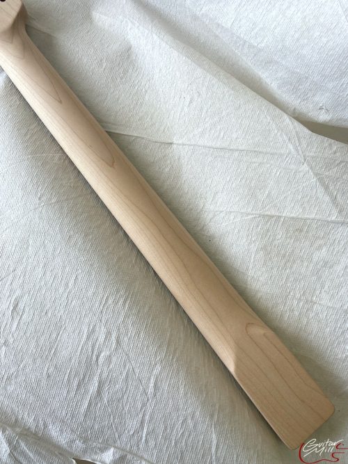 T-Style Replacement Neck / 2 pc. Maple & Indian Rosewood / Chunky C / Compound Radius / Bone Nut (#GIN-3465) - Image 8