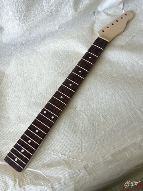 T-Style Replacement Neck / 2 pc. Maple & Indian Rosewood / Classic C / Compound Radius / Bone Nut (#GIN-3466) - Image 2
