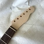 T-Style Replacement Neck / 2 pc. Maple & Indian Rosewood / Classic C / Compound Radius / Bone Nut (#GIN-3466)