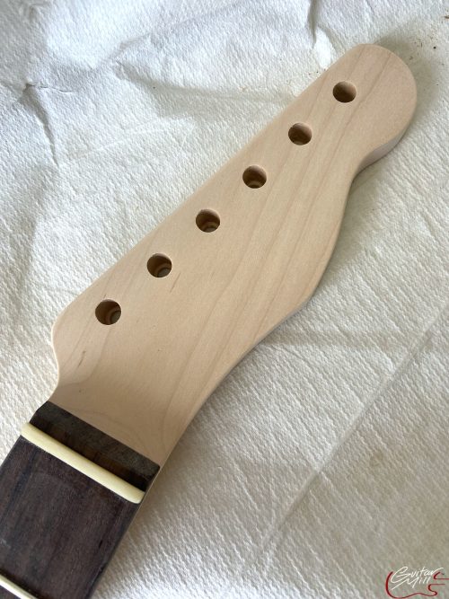 T-Style Replacement Neck / 2 pc. Maple & Indian Rosewood / Classic C / Compound Radius / Bone Nut (#GIN-3466) - Image 3