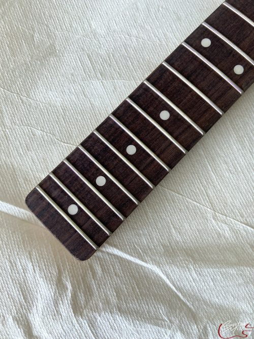 T-Style Replacement Neck / 2 pc. Maple & Indian Rosewood / Classic C / Compound Radius / Bone Nut (#GIN-3466) - Image 5