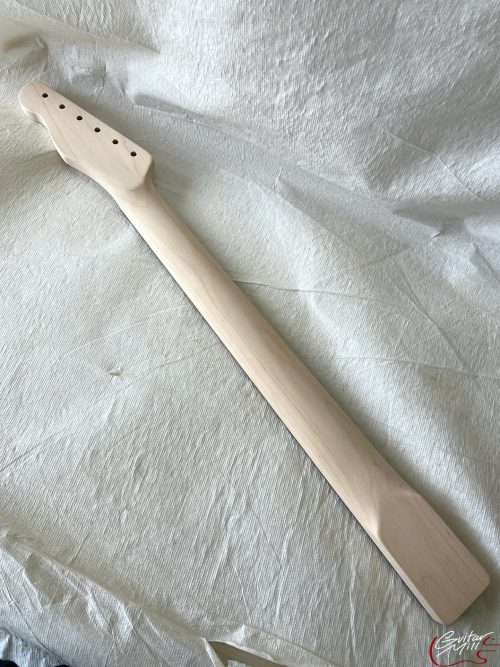 T-Style Replacement Neck / 2 pc. Maple & Indian Rosewood / Classic C / Compound Radius / Bone Nut (#GIN-3466) - Image 6