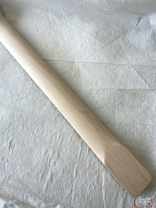 T-Style Replacement Neck / 2 pc. Maple & Indian Rosewood / ROUND HEEL / Chunky C / Compound Radius / Bone Nut (#GIN-3467) - Image 8