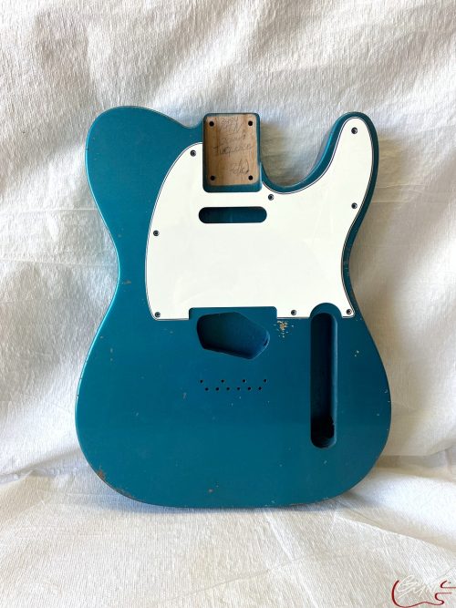 T-Style Body / Swamp Ash / 4 lbs. 13 oz. / Nitrocellulose 'Ocean Turquoise' / Light-Medium Relic (#GIN-3484)