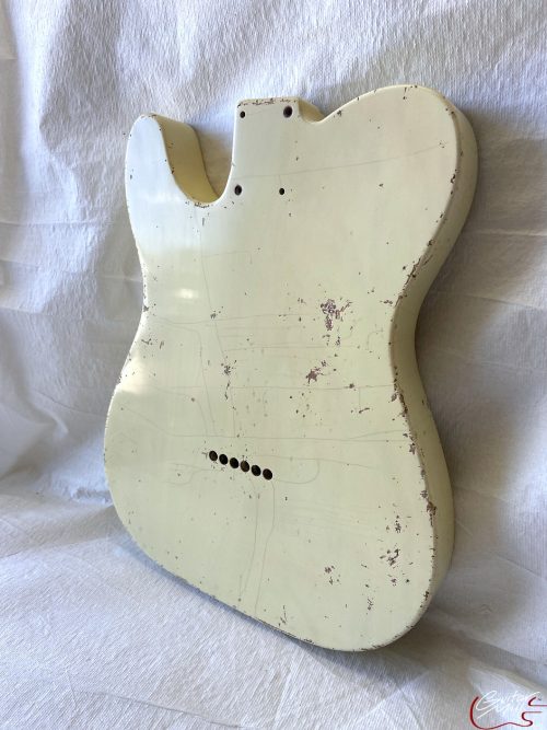 T-Style Body / Light Swamp Ash / 4 lbs. 1 oz. / Nitrocellulose 'Nicotine Blonde' / Med-Heavy Relic (#GIN-3485) - Image 6