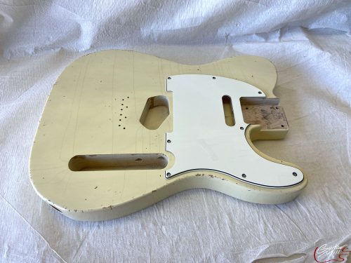 T-Style Body / Swamp Ash / 4 lbs. 8 oz. / Nitrocellulose 'Nicotine Blonde' / Light-Med Relic (#GIN-3486) - Image 3