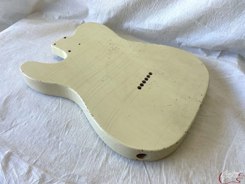 T-Style Body / Swamp Ash / 4 lbs. 8 oz. / Nitrocellulose 'Nicotine Blonde' / Light-Med Relic (#GIN-3486) - Image 7