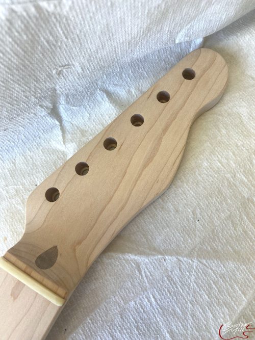 T-Style Replacement Neck / 1 pc. Maple / Classic C / Bone Nut (#GIN-3489) - Image 3