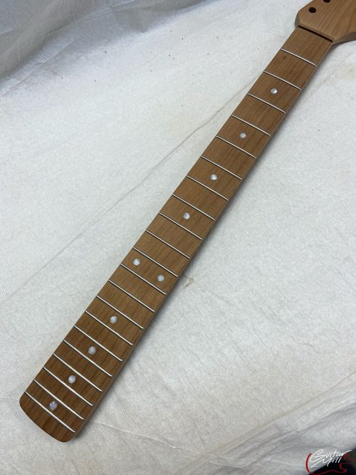 S-Style Replacement Neck / 1 pc. Roasted Maple / Pearloid Dots / Classic C (#GIN-3492) - Image 4