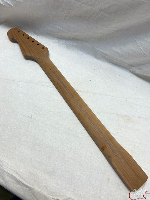 S-Style Replacement Neck / 1 pc. Roasted Maple / Pearloid Dots / Classic C (#GIN-3492) - Image 6