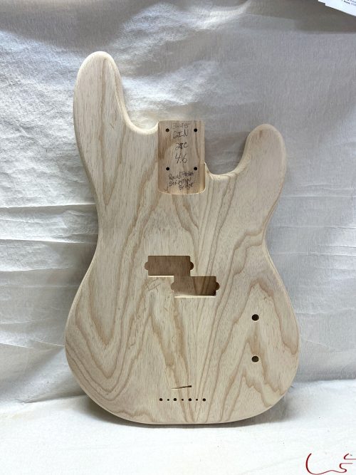 P-Style Bass Body / 2 pc. Ultra Light Swamp Ash / Round Pocket / Rear Route / 4 lbs. 6 oz. (#GIN-3495)