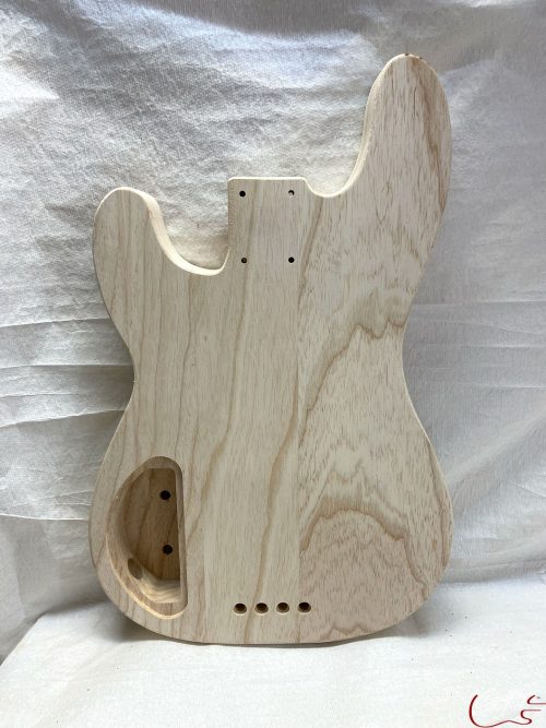 '51 P-Style Bass Body / Ultra Light Swamp Ash / Rear Route / 4 lbs. 5 oz. / Clearance (#GIN-3496) - Image 2