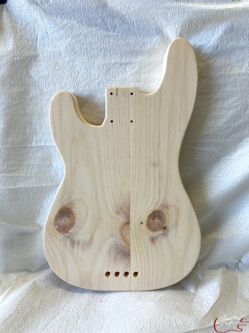 '51 P-Style Bass Body / 2 pc. Pine (#GIN-3505) - Image 2