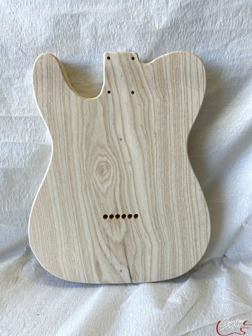 T-Style Body / 1 pc. Swamp Ash / Ultra Vintage w/ Pin Holes (#GIN-3509) - Image 2