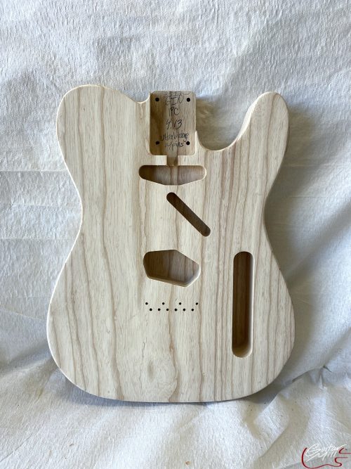 T-Style Body / 1 pc. Swamp Ash / Ultra Vintage w/ Pin Holes (#GIN-3512)