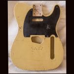 T-Style Body / Swamp Ash / 4 lbs. 3 oz. / Nitrocellulose 'Nocaster Blonde' / Hvy. Relic (#GIN-3535)