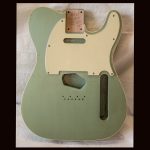 T-Style Body / Swamp Ash / 4 lbs. 5 oz. / Nitrocellulose 'Avocado Mist' / Double Bound - Light Relic (#GIN-3536)