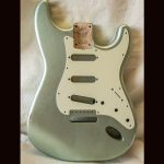 S-Style Body / Swamp Ash / 3 lbs. 10 oz. / Nitrocellulose 'Firemist Silver' / Light Relic (#GIN-3537)