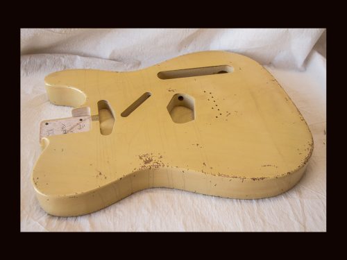 T-Style Body / Swamp Ash / 4 lbs. 3 oz. / Nitrocellulose 'Nocaster Blonde' / Hvy. Relic (#GIN-3535) - Image 4