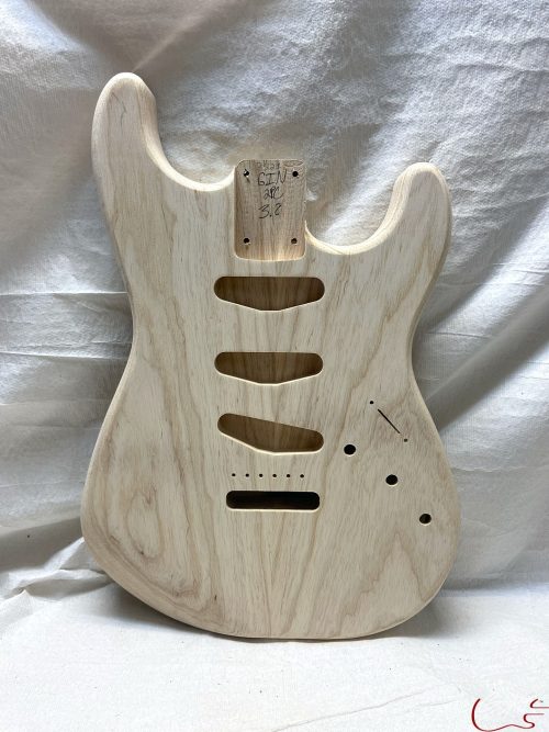S-Style Body / 2 pc. Ultra Light Swamp Ash / Rear Route / 3 lbs. 8 oz. (#GIN-3521)
