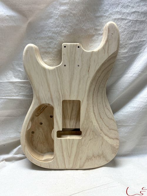 S-Style Body / 2 pc. Ultra Light Swamp Ash / Rear Route / 3 lbs. 8 oz. (#GIN-3521) - Image 2