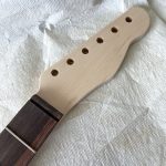 T-Style Replacement Neck / 2 pc. 1/4 Sawn Maple & Madagascar Rosewood / Chunky C (#GIN-3541)