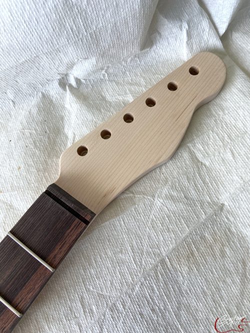 T-Style Replacement Neck / 2 pc. 1/4 Sawn Maple & Madagascar Rosewood / Chunky C (#GIN-3541)