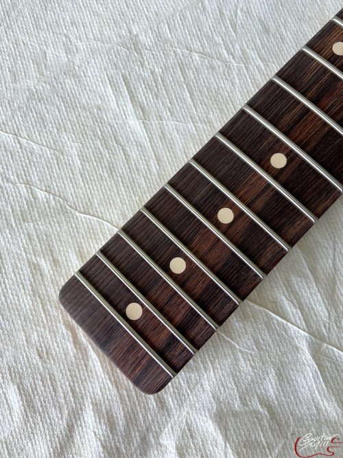 T-Style Replacement Neck / 2 pc. 1/4 Sawn Maple & Madagascar Rosewood / Chunky C (#GIN-3541) - Image 5