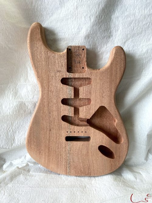 S-Style Body / African Mahogany (#GIN-3544)