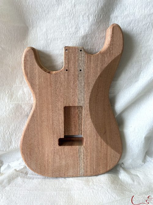 S-Style Body / African Mahogany (#GIN-3544) - Image 2