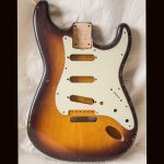 S-Style Body / Alder / 4 lbs. 0 oz. / Nitrocellulose 'Chocolate-Burst' / Med. Relic (#GIN-3548)
