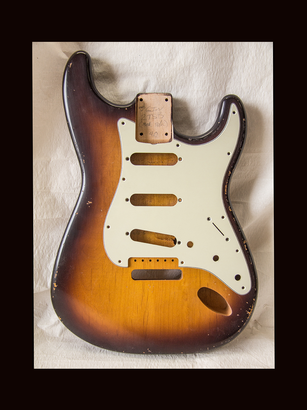 S-Style Body / Alder / 4 lbs. 0 oz. / Nitrocellulose 'Chocolate-Burst' / Med. Relic (#GIN-3548)