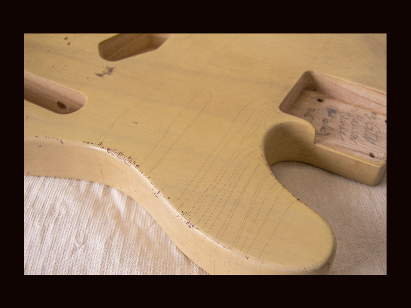 T-Style - Esquire Body / Swamp Ash  / 3 lbs. 7 oz. / Nitrocellulose 'Nocaster Blonde' / Med. Relic (#GIN-3550) - Image 5