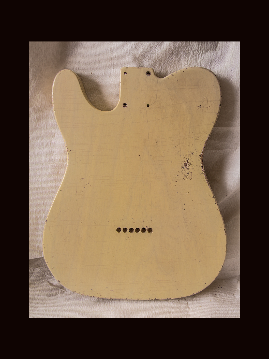 T-Style - Esquire Body / Swamp Ash  / 3 lbs. 7 oz. / Nitrocellulose 'Nocaster Blonde' / Med. Relic (#GIN-3550) - Image 6
