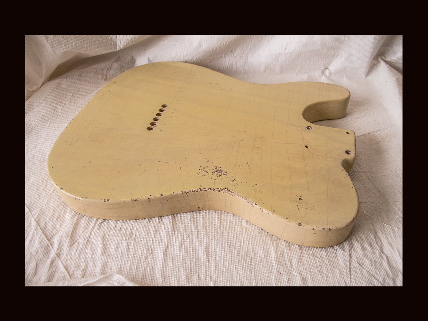 T-Style - Esquire Body / Swamp Ash  / 3 lbs. 7 oz. / Nitrocellulose 'Nocaster Blonde' / Med. Relic (#GIN-3550) - Image 7