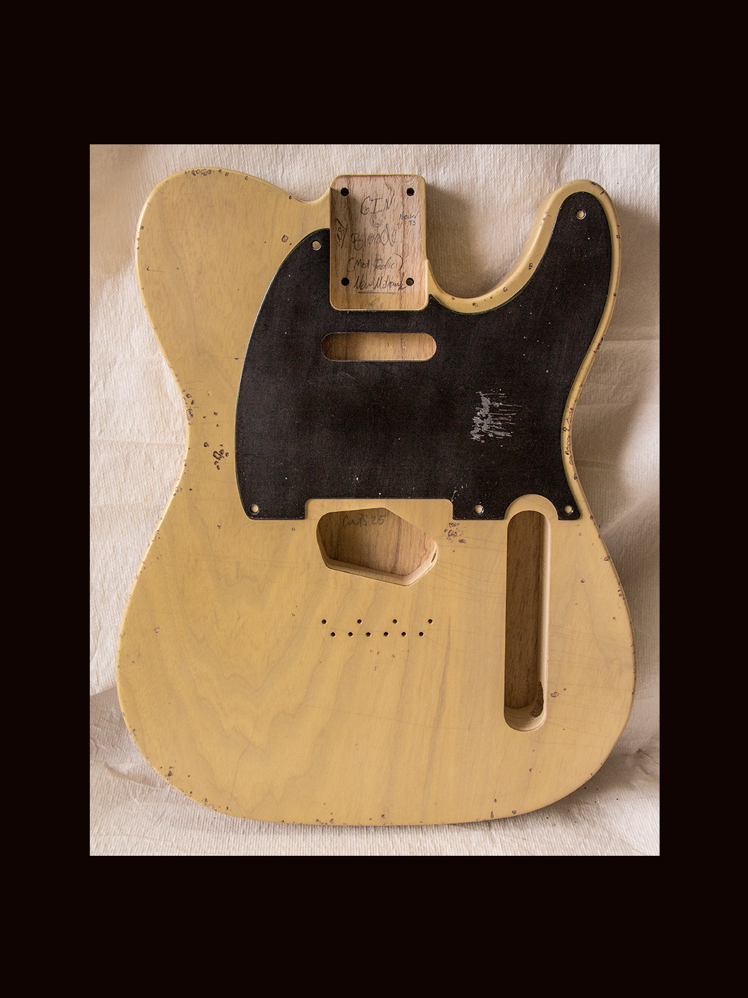 T-Style Body / Swamp Ash / 4 lbs. 3 oz. / Nitrocellulose 'Nocaster Blonde' / Med. Relic (#GIN-3551) - Image 2