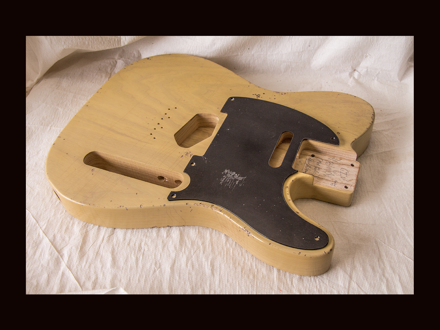 T-Style Body / Swamp Ash / 4 lbs. 3 oz. / Nitrocellulose 'Nocaster Blonde' / Med. Relic (#GIN-3551) - Image 4