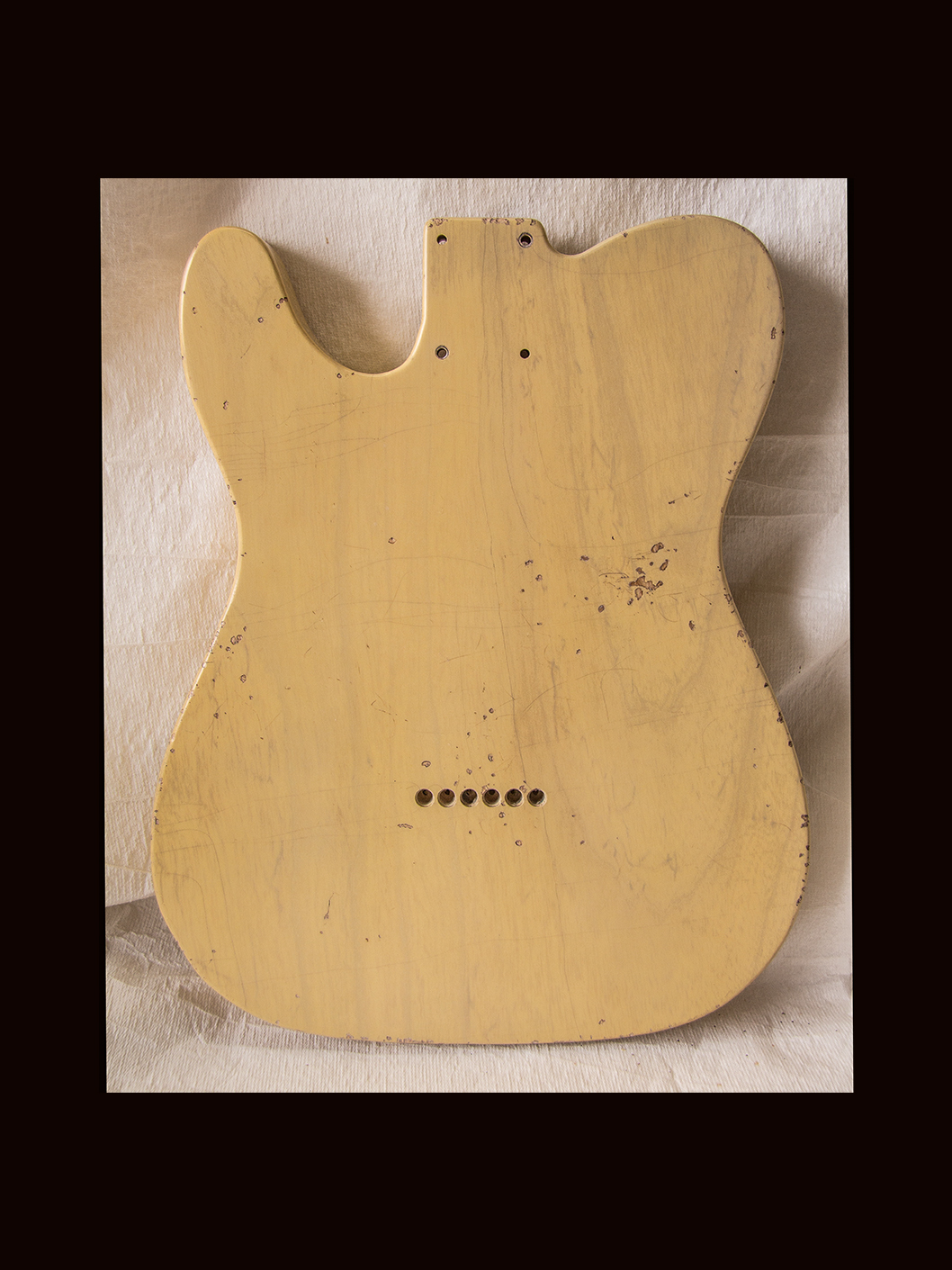 T-Style Body / Swamp Ash / 4 lbs. 3 oz. / Nitrocellulose 'Nocaster Blonde' / Med. Relic (#GIN-3551) - Image 5