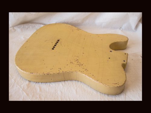 T-Style Body / Swamp Ash / 4 lbs. 3 oz. / Nitrocellulose 'Nocaster Blonde' / Hvy. Relic (#GIN-3535) - Image 5