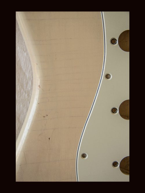 S-Style Body / 1 Piece Paulownia / 2 lbs. 0 oz. / Nitrocellulose 'Nicotine Blonde' / Light Relic (#GIN-3529) - Image 6